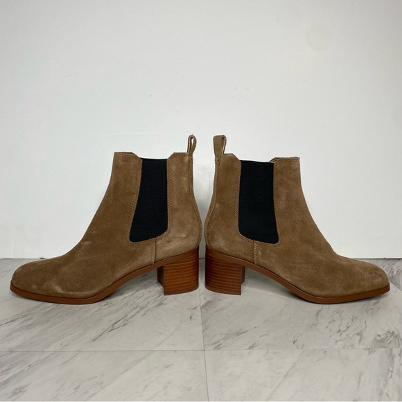 Steve Madden Rhiannon Cognac Suede Chelsea Bootie 9M - Picture 7 of 15